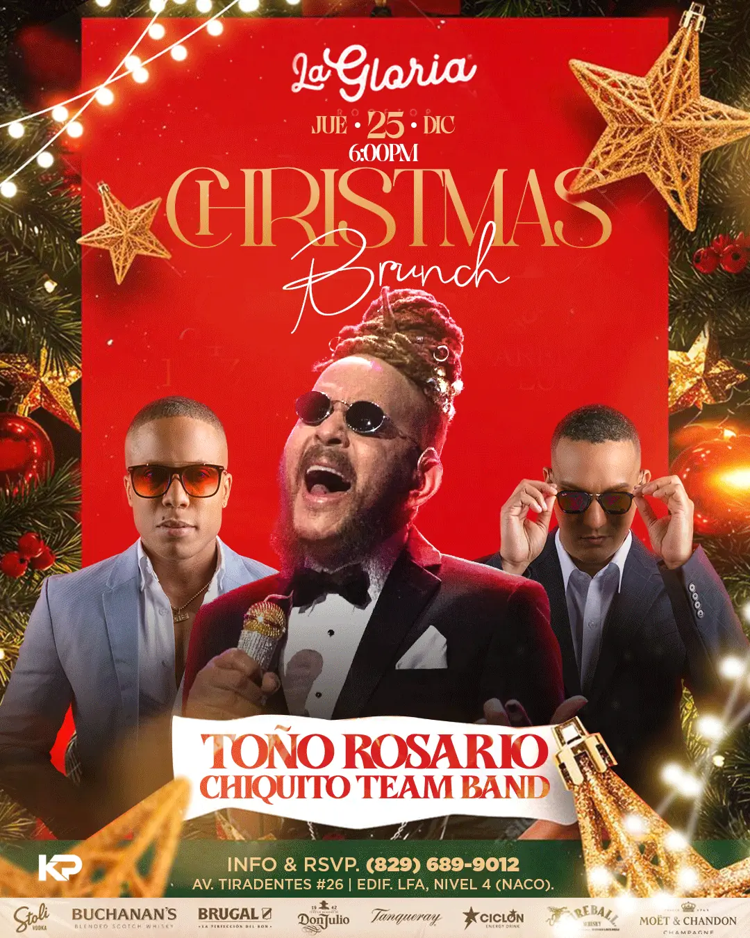 NAVIDAD EN LA GLORIA – 25 DE DICIEMBRE  TOÑO ROSARIO y CHIQUITO TEAM BAND