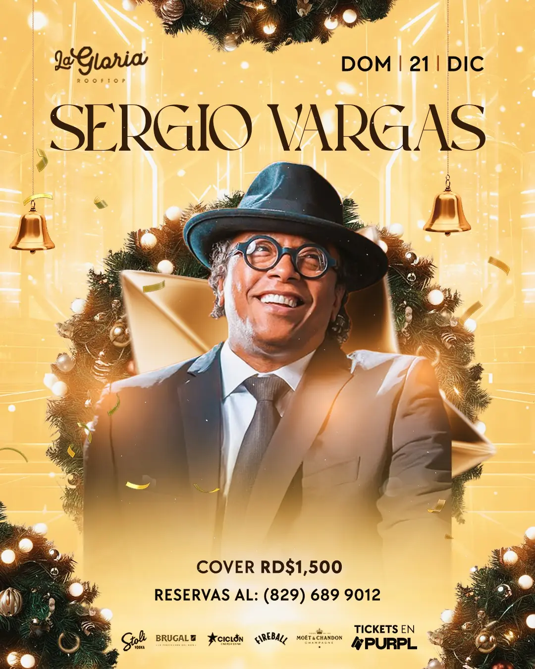 Sergio Vargas @LaGloriaRooftop Domingo 21 Diciembre