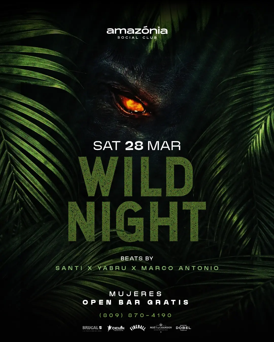 WILD NIGHT SATURDAY @ AMAZONIA
