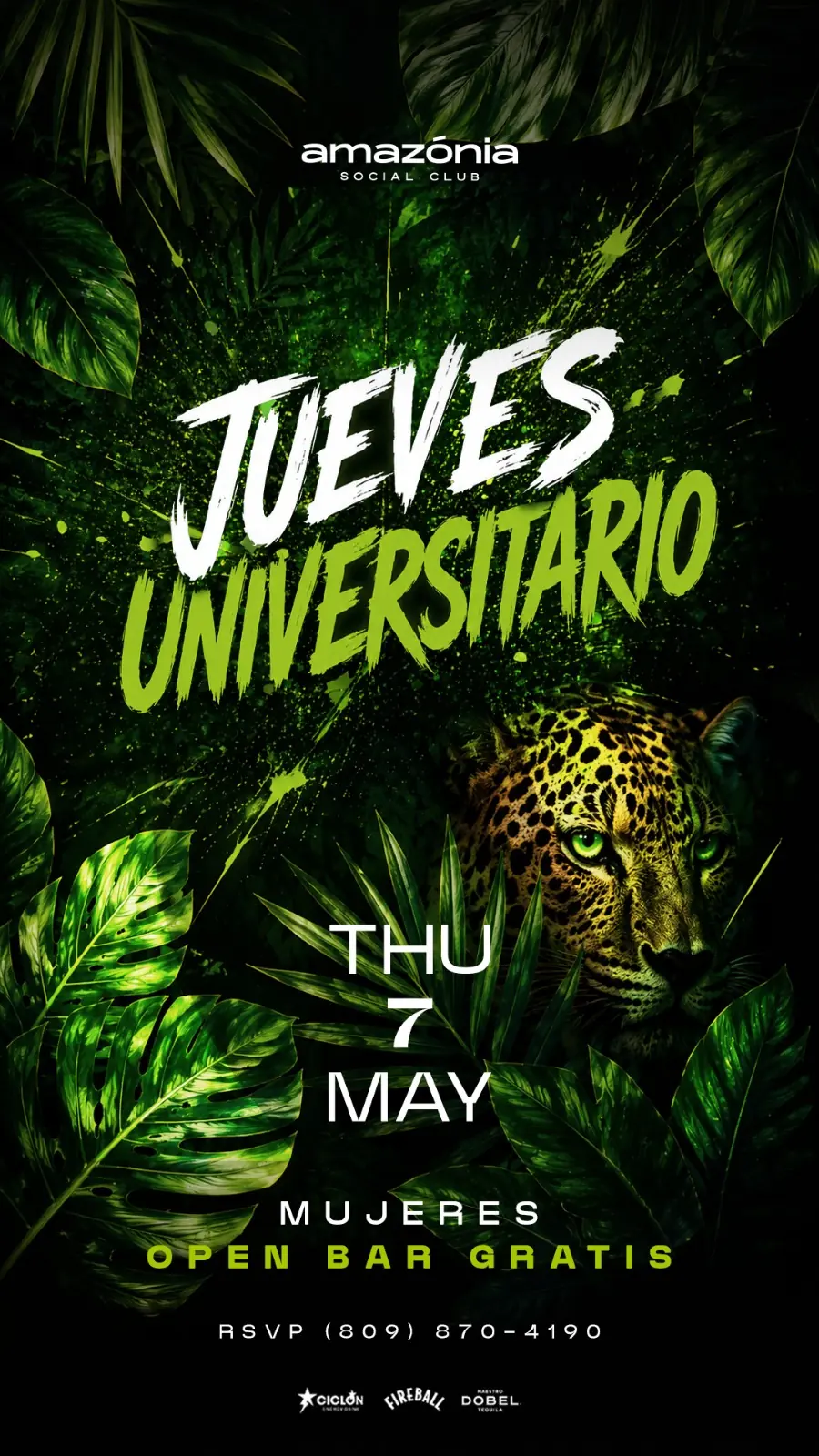 JUEVES UNIVERSIATIO VERSION LADIES NIGHT @AMAZONIA