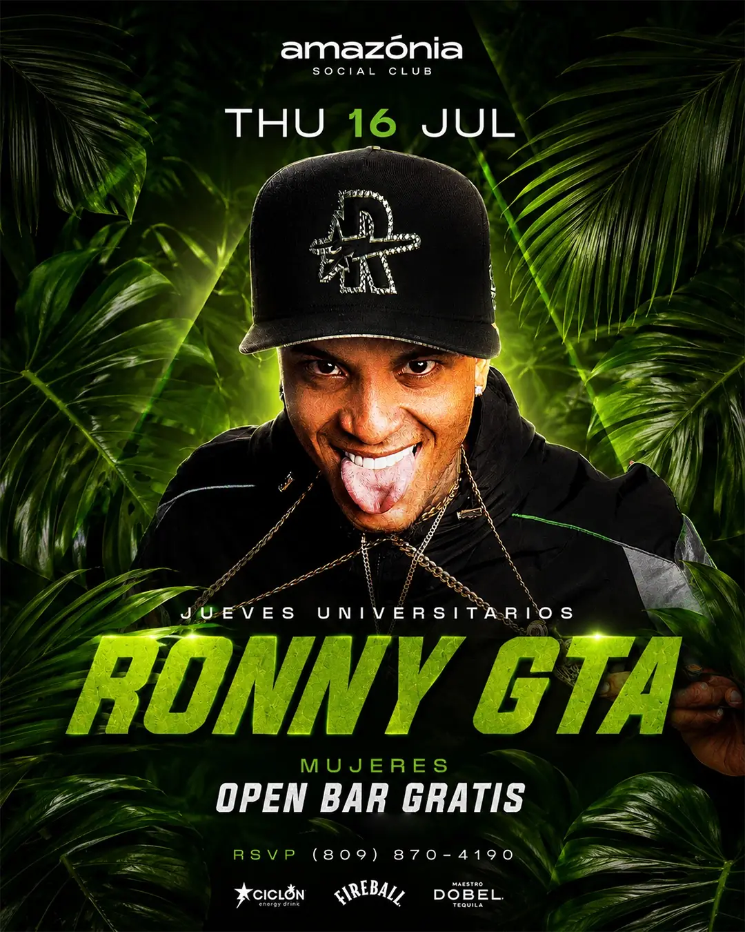 VUELVE RONNY GTA @ AMAZONIA JUEVES UNIVERSITARIOS