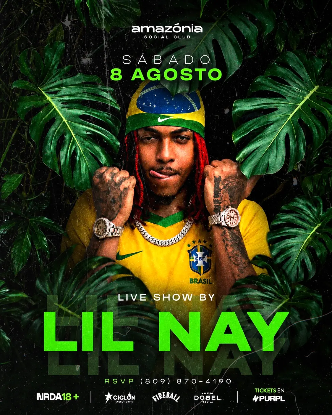 LIL NAY EN VIVO @AMAZONIA SATURDAYS NUEVA FECHA 8 DE AGOSTO