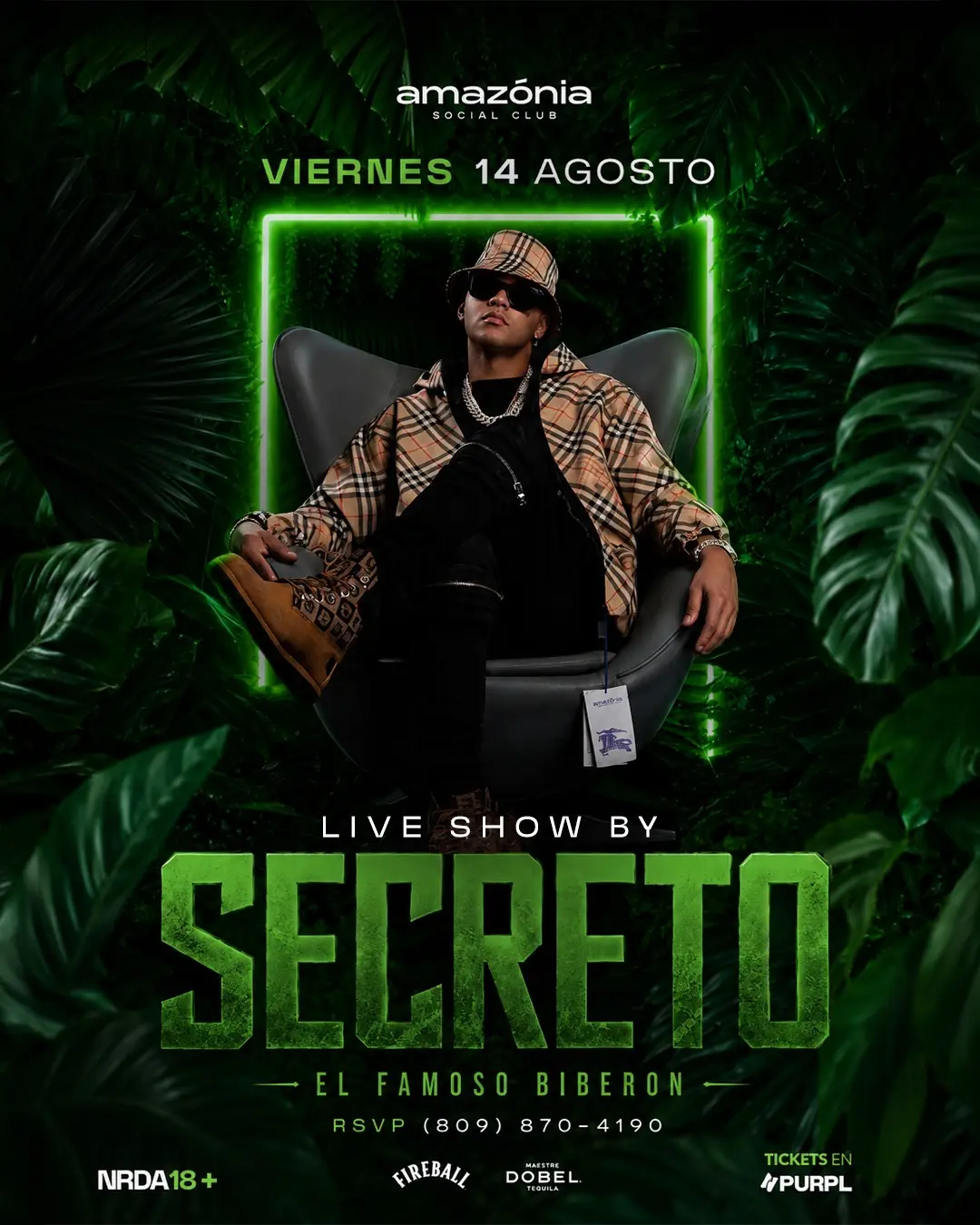 SECRETO EN VIVO @AMAZONIA 14 AGOSTO UN EVENTO INOLVIDABLE