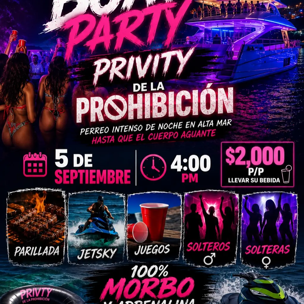 Boat party privity🔥😎
